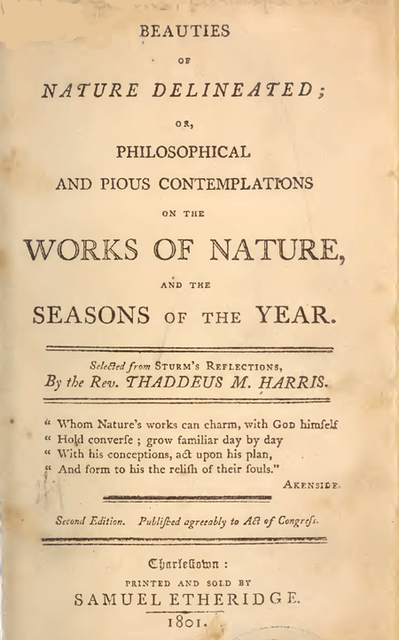 Works of Nature and the Seasons of the Year